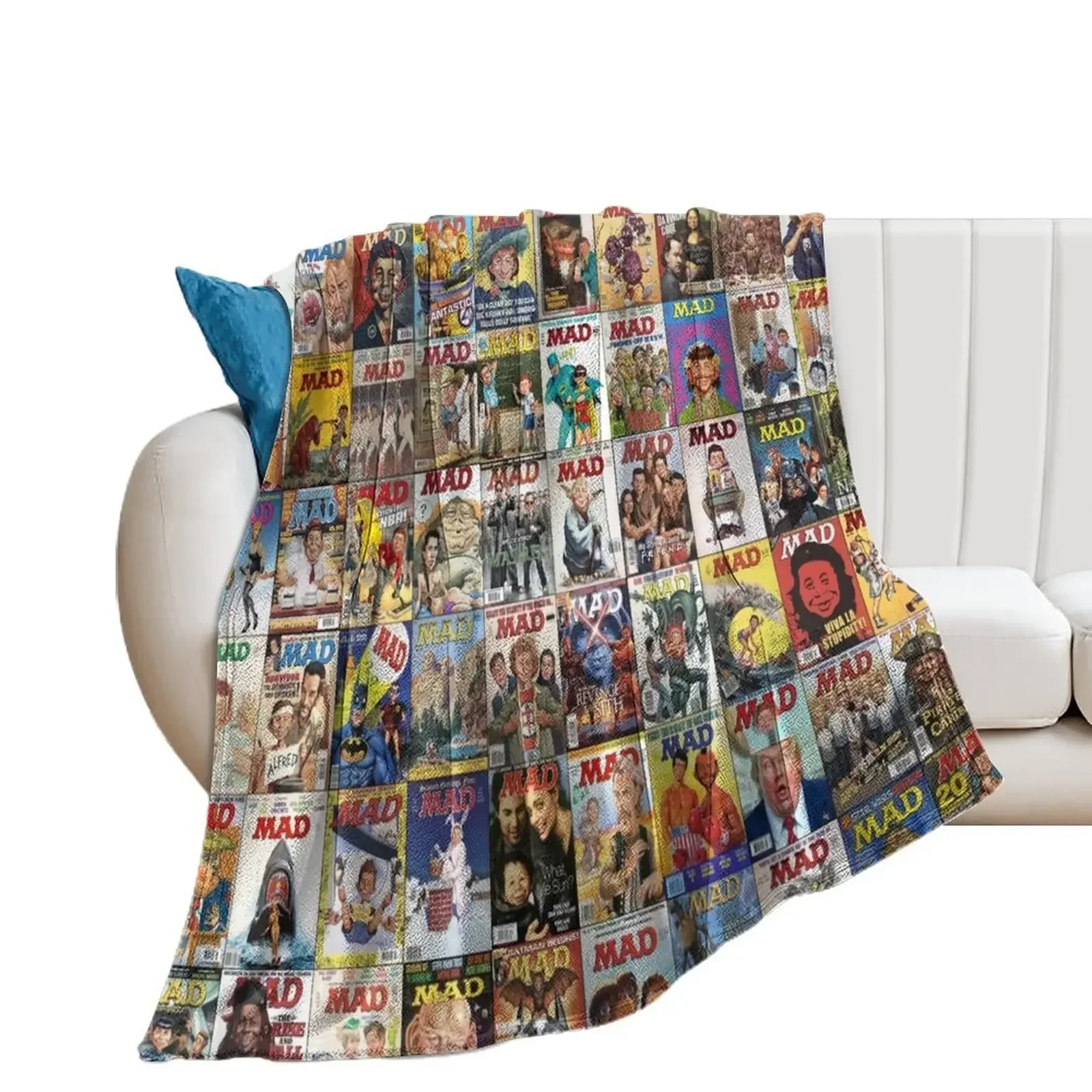 

Mad Magazine Throw Blanket heavy to sleep Cute Plaid sofa bed Sofa Quilt Blankets