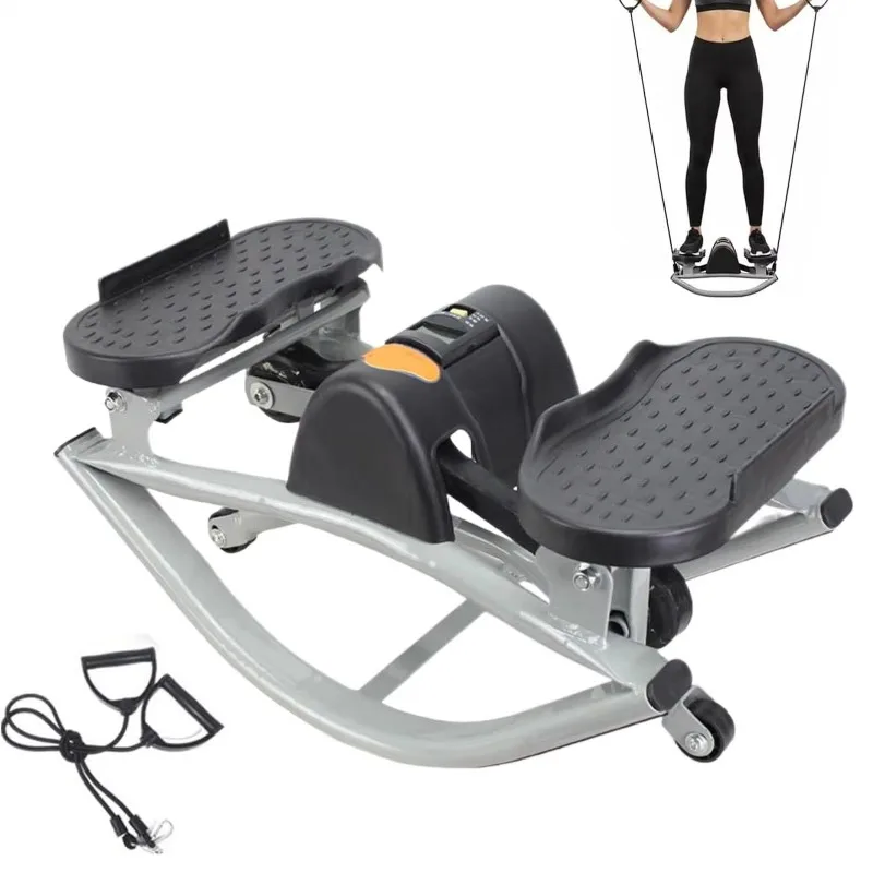 【2026】Rock Stepper Machine Lateral Rocking Fitness Stepper Legs Glutes Abs Training Workout Low-Shock Lateral Steppers (Random C