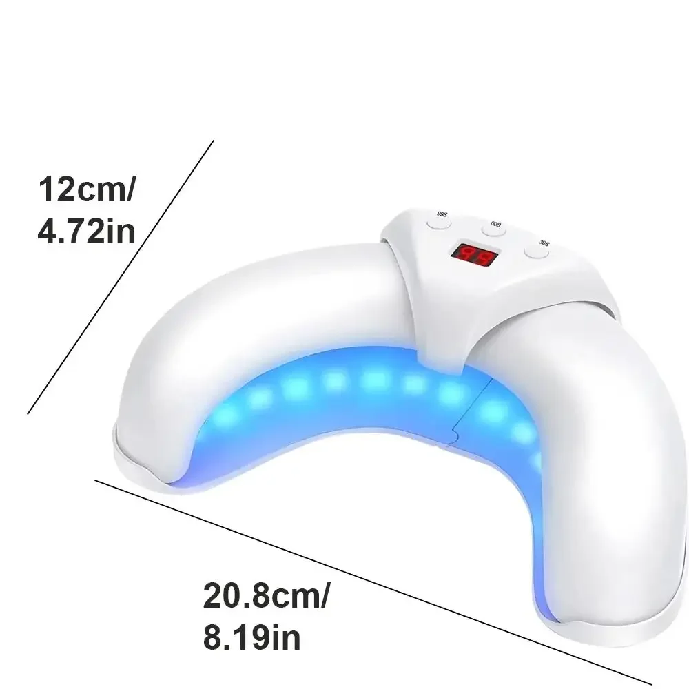 Opvouwbare nagelreinigingslicht Apparaatweergave USB-oplaad Nagelsneldroger Gemakkelijk automatisch aan en 3 timers UV LED Nail Art-lamp