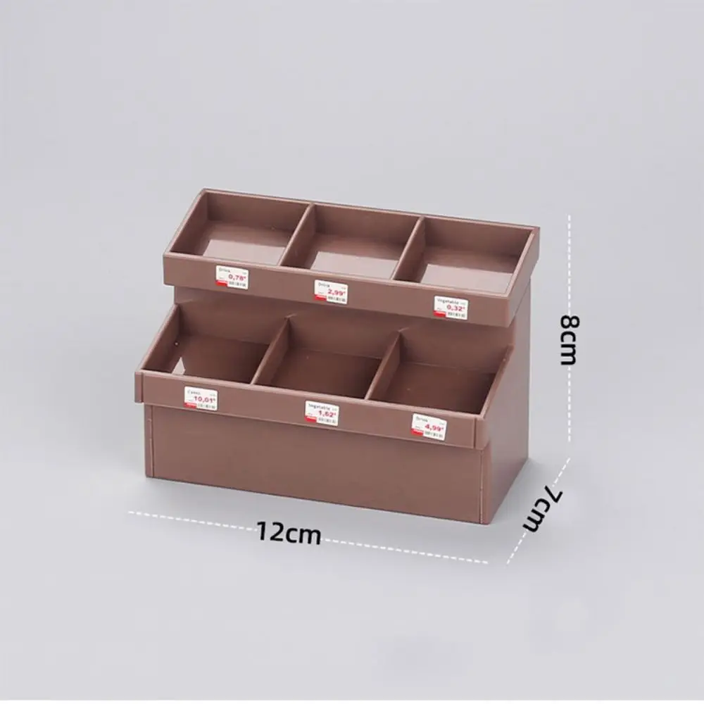 Miniatur Möbel Puppe Mini Gemüse Rack Gemüse Stall Lagerung Rack Simulierte Snack Schrank Cartoon Obst Rack