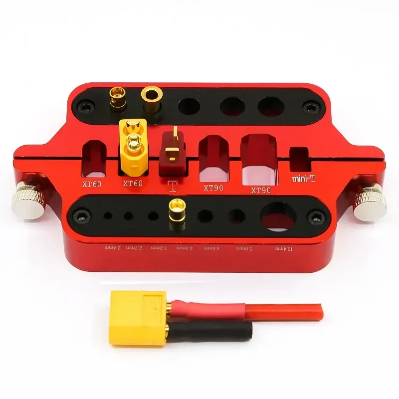 

RC metal mini red soldering tool holder model car drone marine welding tool T plug connector XT60 XT90