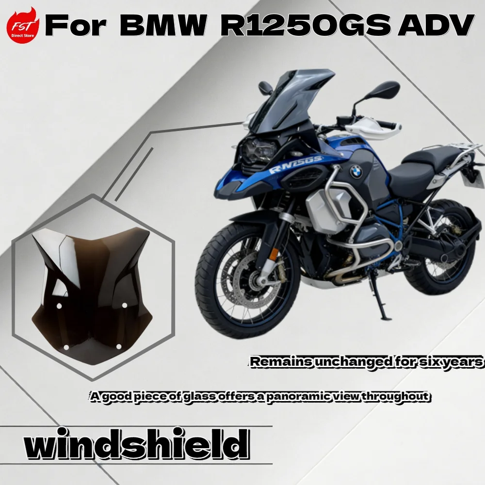 

Высокое удлиненное ветровое стекло для BMW R1250GS, R1250GSA, R1200GS для улучшения комфорта при езде