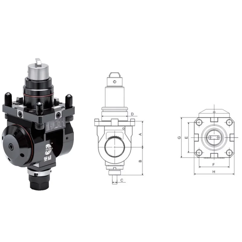 High Quality BMT Series BMT40 BMT45 BMT55 BMT65 Multiangular Driven Tool Holder With External Locking Chuck Clamping Method