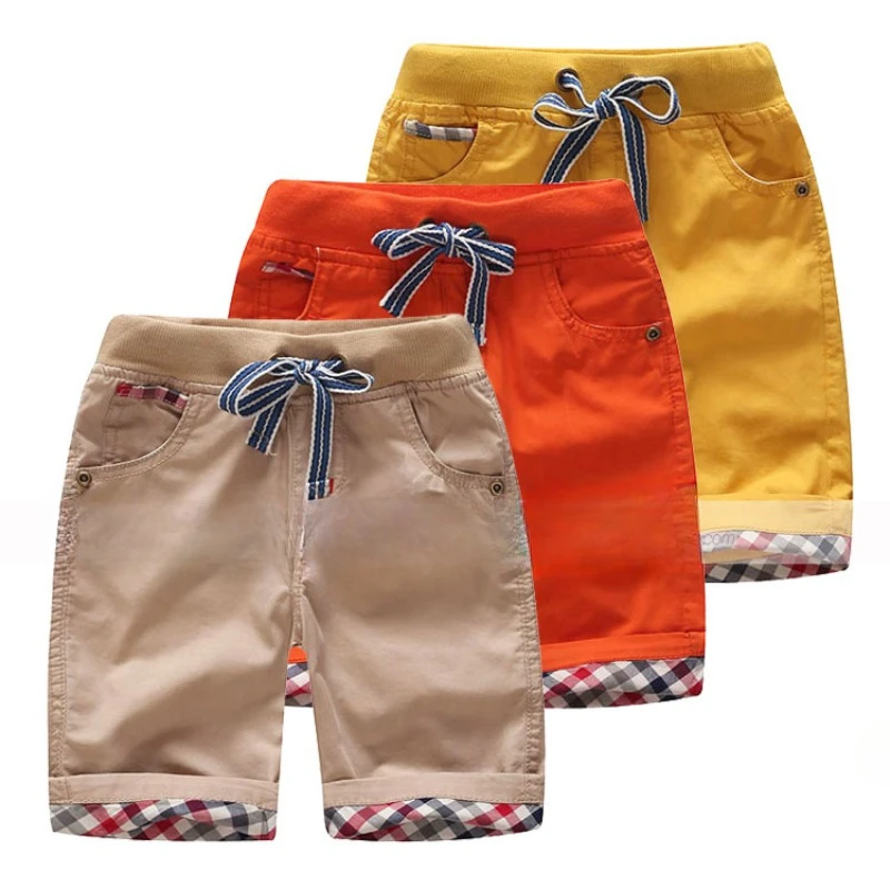 

Boys and girls shorts summer new kids clothes solid color kids pants