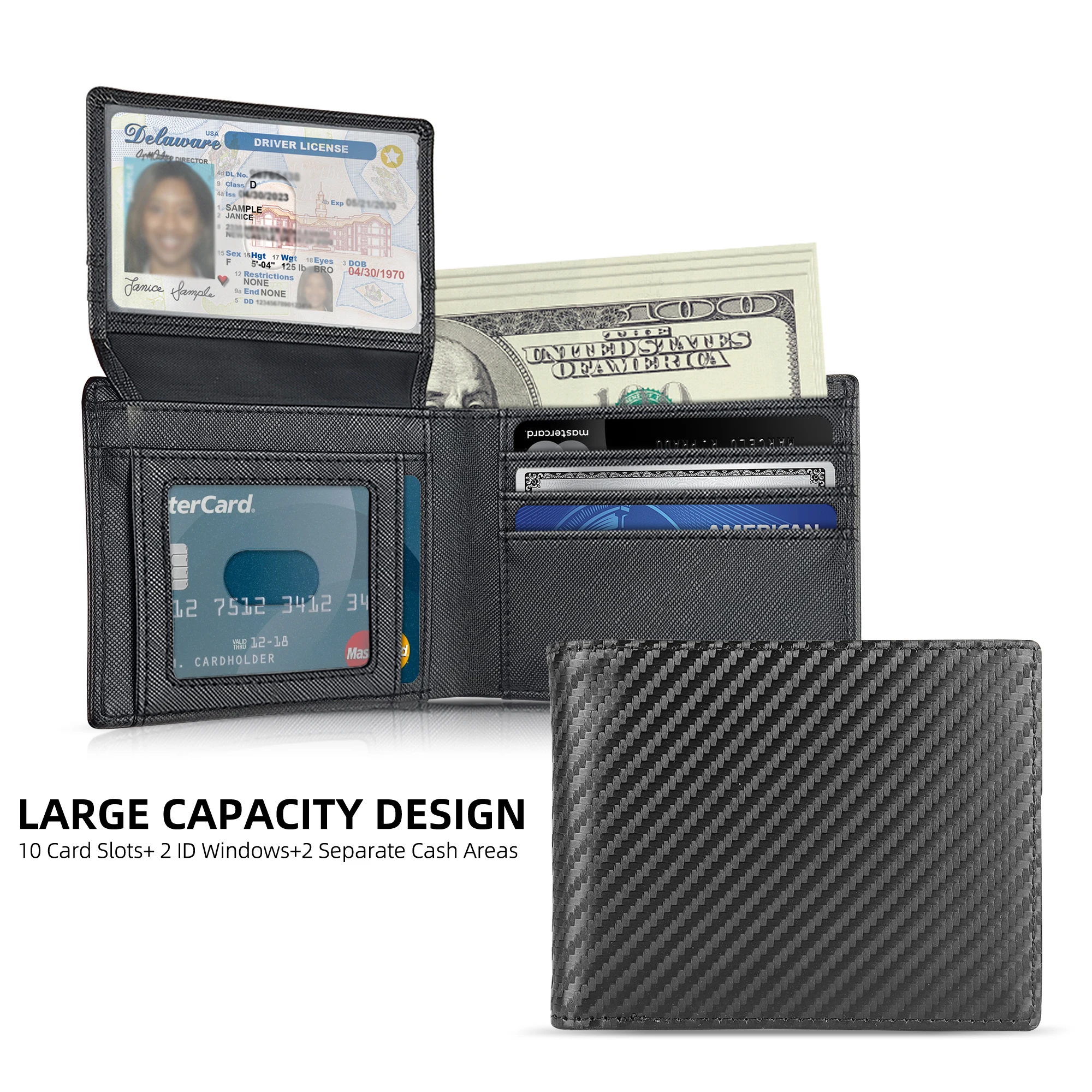 Men's Slim Wallet C…