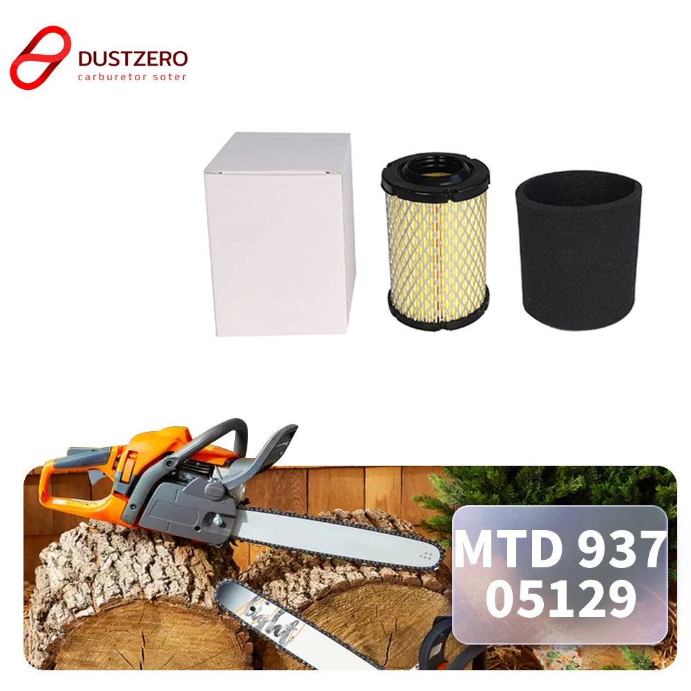 

Воздушный фильтр и предварительный фильтр подходит для MTD Cub Cadet 937-05129 937-05129A 7T84JU 382cc, детали двигателя газонокосилки, аксессуары для очистки
