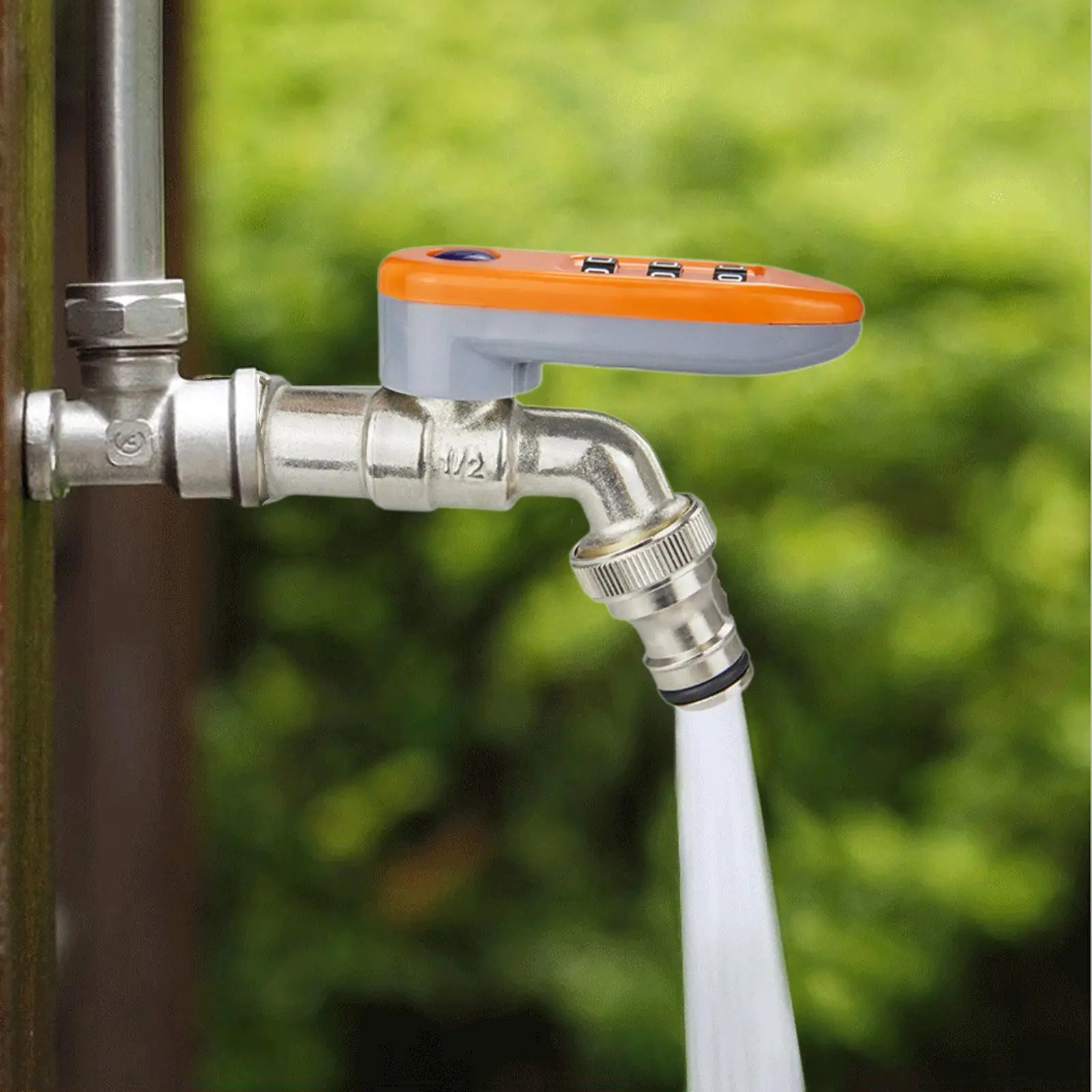 Anti Frost Security Outdoor Faucet Brass Combination Lock DN15 Water Spigot 1/2 Thread for Home Use