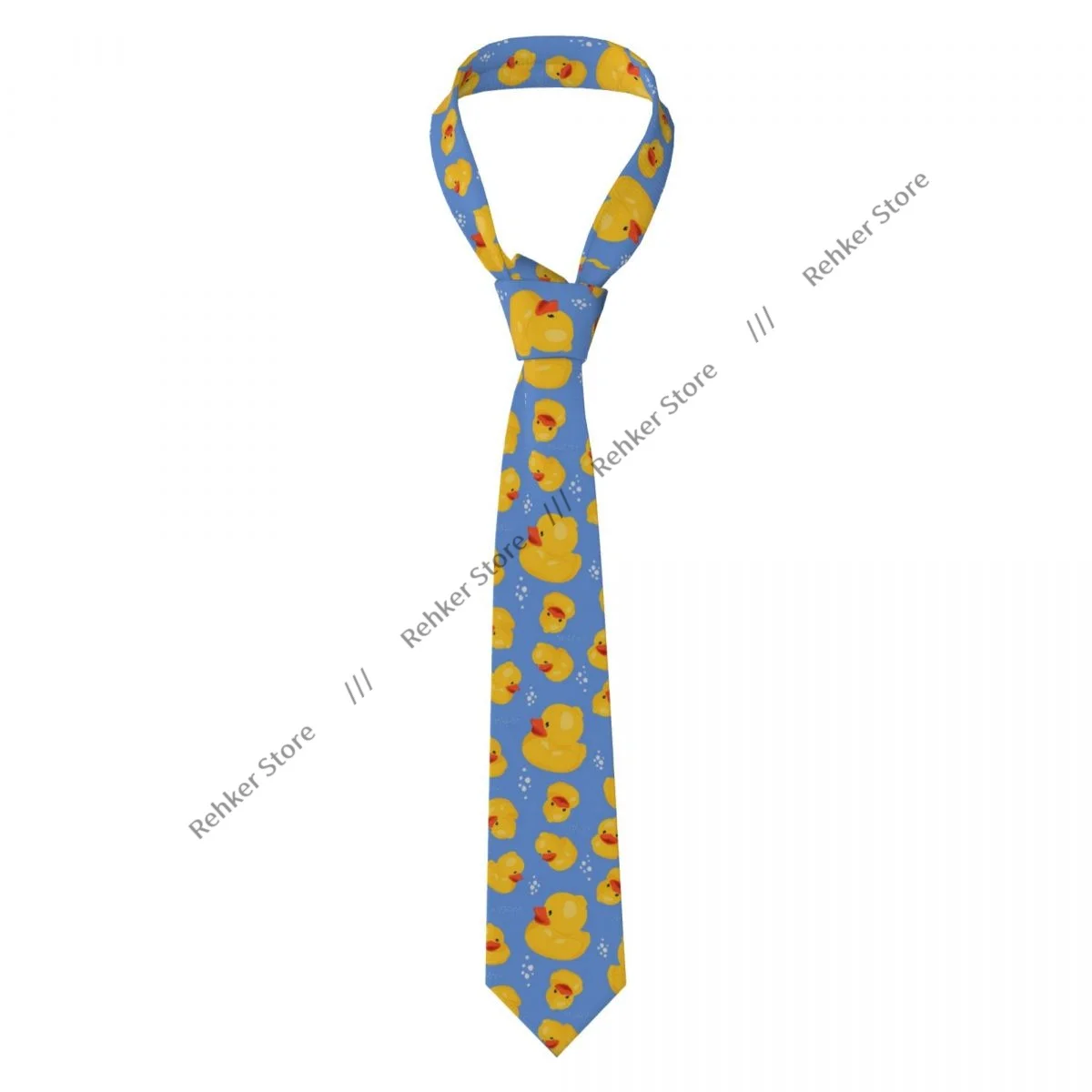 

Casual Arrowhead Skinny Yellow Duck Background Necktie Slim Tie For Party Formal Tie