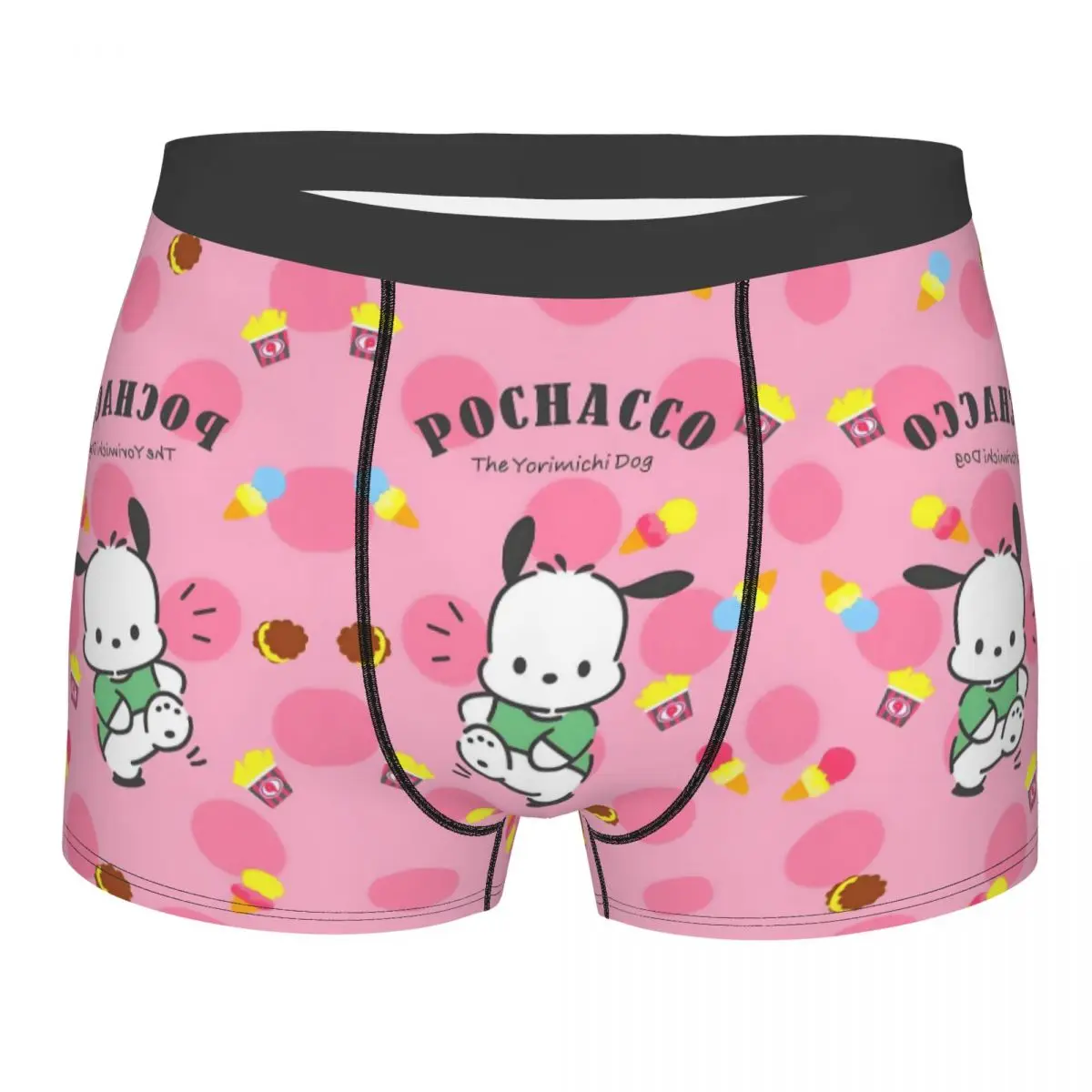 

Customized Pochacco Cute Cartoon Boxer Shorts For Men 3D Print Fashion Film Underwear Panties Briefs Soft Underpants