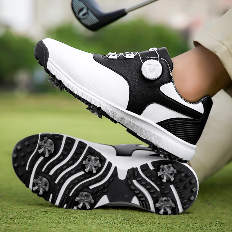 

2026 Best Selling Golf Shoes Men Comfortable Walking Shoes Man Outdoor Lawn Man Golf Sneakers Professional Big Size Walking Shoe
