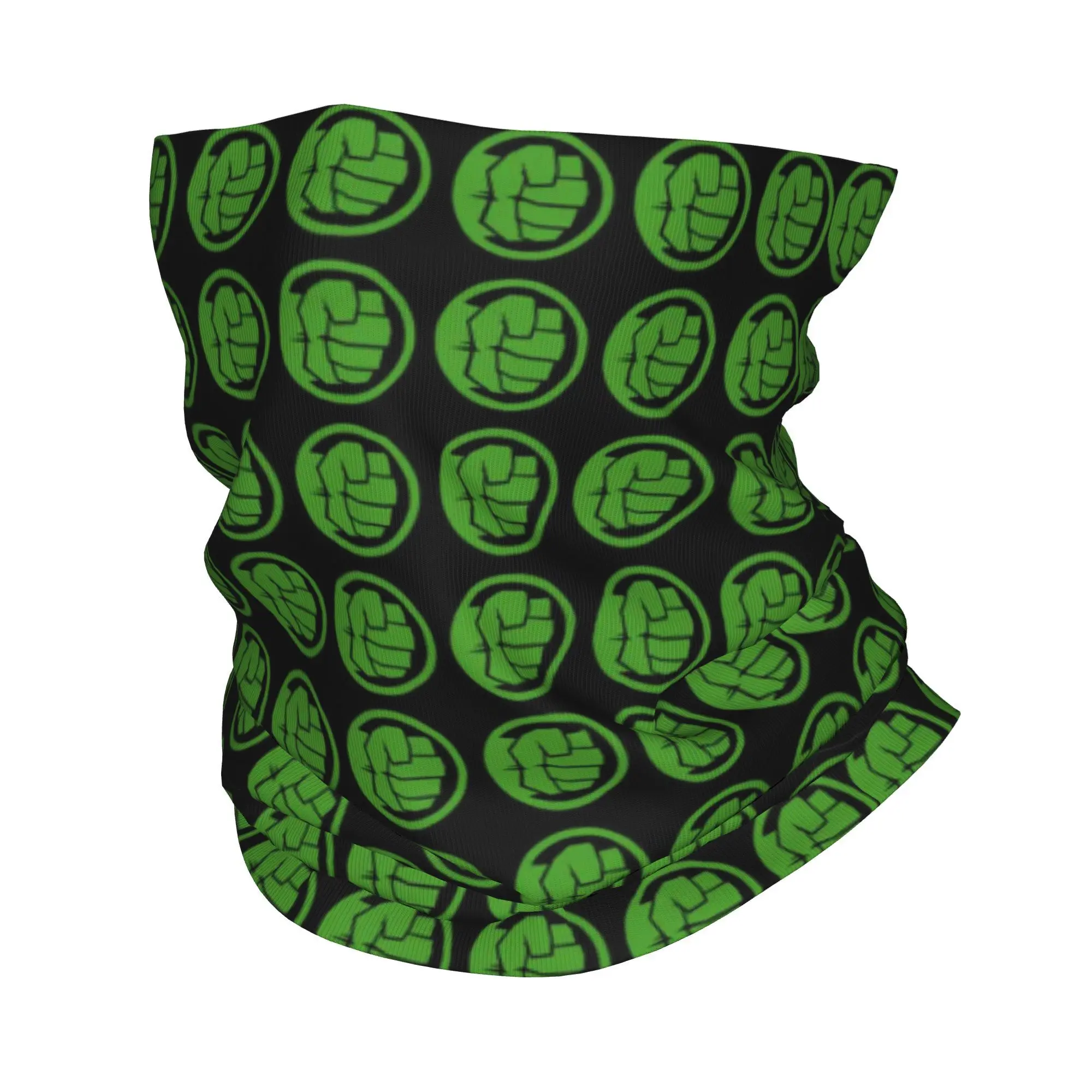 Custom Incredible Hulk Logos Bandana Winter Neck Warmer Men Windproof Wrap Face Scarf for Hiking  Gaiter Headband