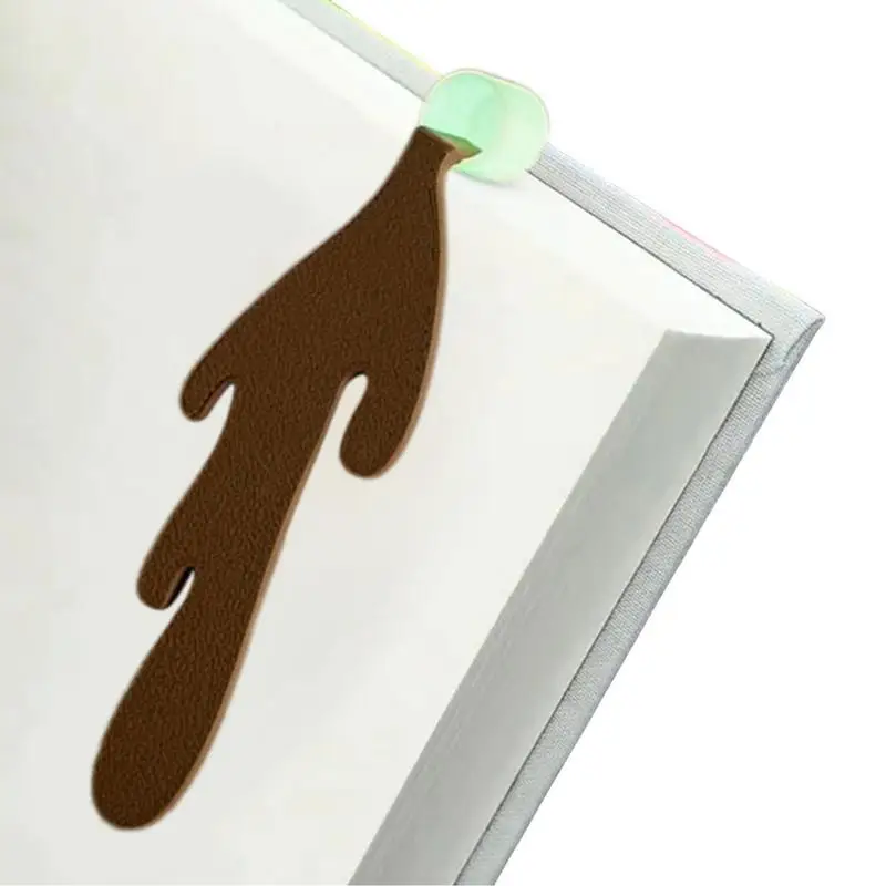 Caneca de café derramada única, Marcador engraçado para leitura, Bonito