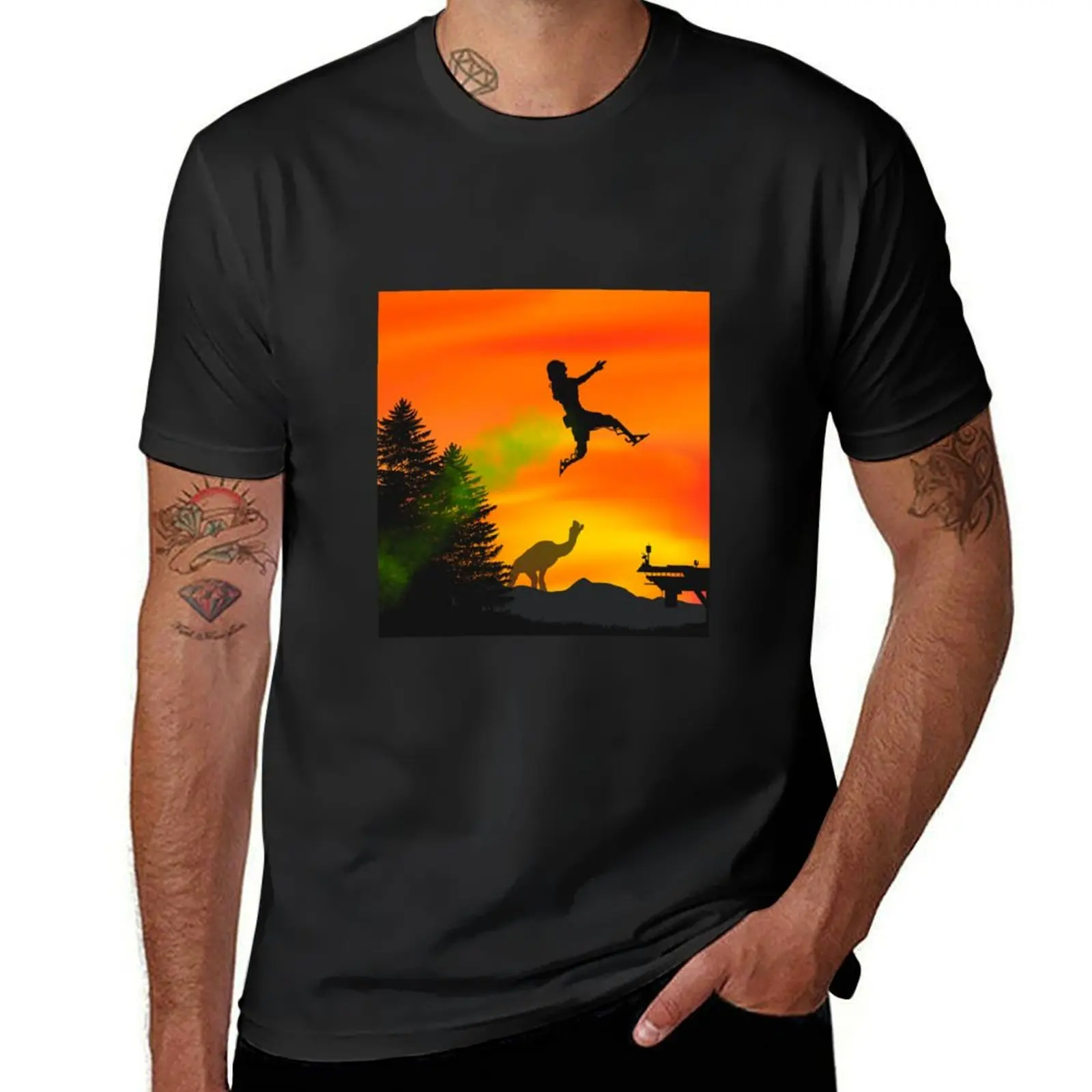 Octane silhouette T-Shirt for a boy hippie clothes mens funny t shirts