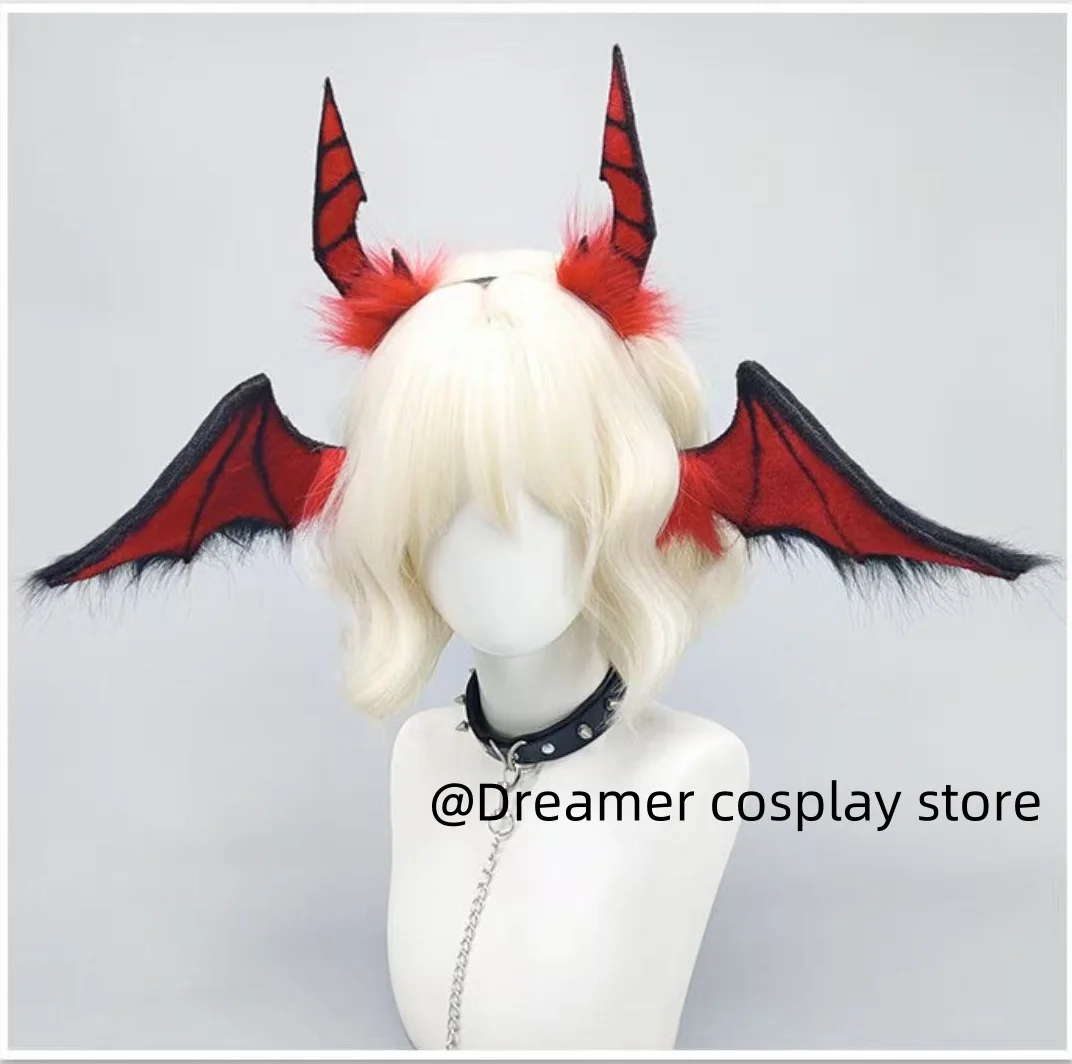

Hell Devil Bat Headband Animal Ears Furry Headwear Fursuit Halloween Cosplay