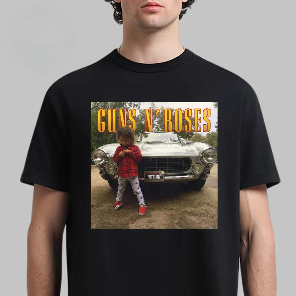 Retro Guns N Roses Cotton Band Shirt Unisex Summer Short Sleeve Fashion Brand Tee Luxury Casual Vintage T-shirt - view 5