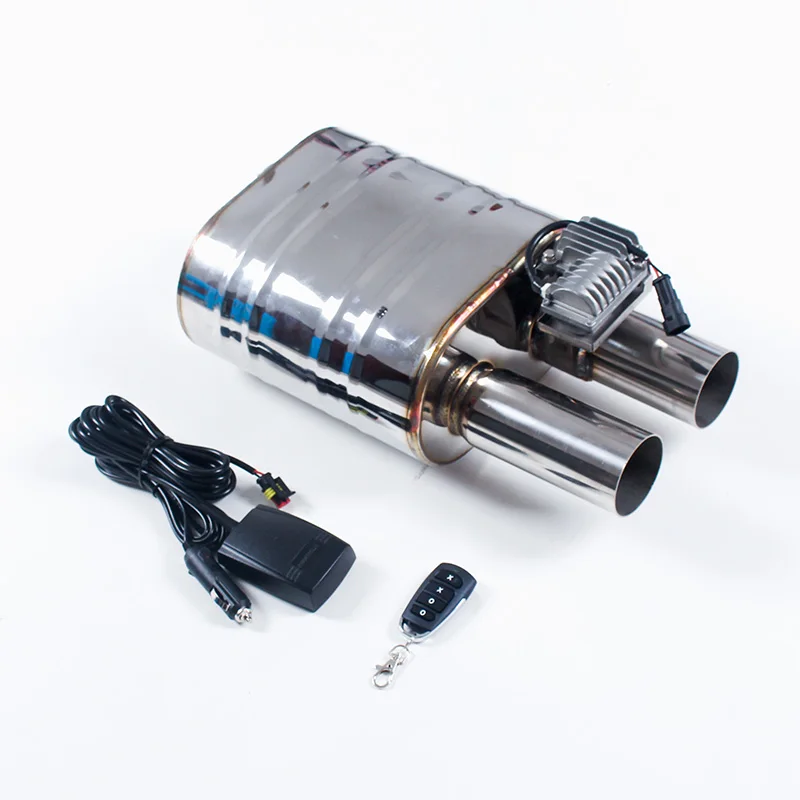 

2,5-дюймовый 63-миллиметровый глушитель с электрическим клапаном и дистанционным управлением для спортивного автомобиля