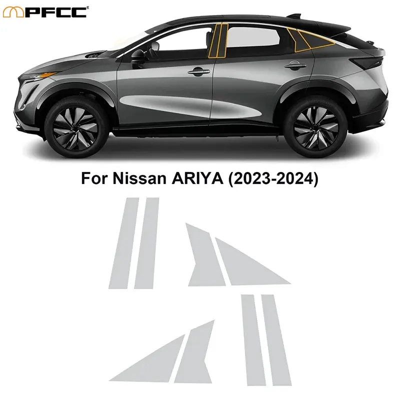 

For Nissan ARIYA 2023 2024 PPF TPU Clear Headlight Car Paint Protection Film Pre Cut Accessories Transparent Repair Accessories