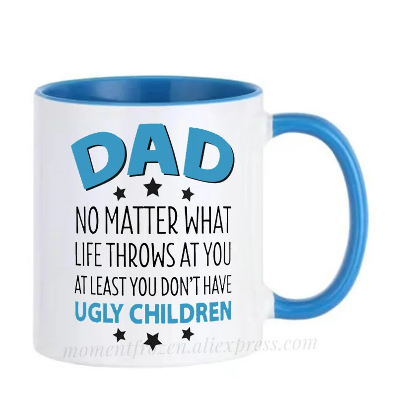 Dad Cup Cafe Caffeine Cocoa Coffee Mugs Papa Mugen Father's Day Gift Home Decal Milk Tableware Coffeeware Teaware Beer Drinkware