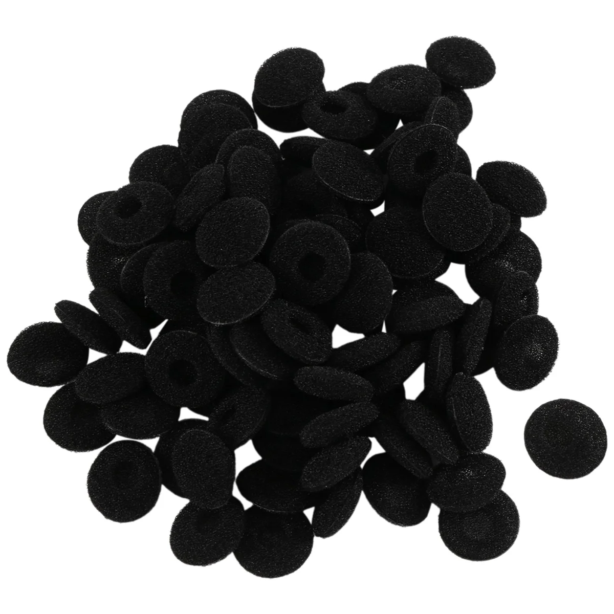 Y02AFasdga 100 Pcs Black Sponge Earbud Headphone Cap Ear Pads Cover Replacement