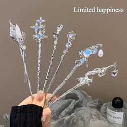 Cold Female Starry Sky Moonlight Stone Tassel Hairpin New Chinese Modern Hairpin Headwear Ancient Style Hairpin