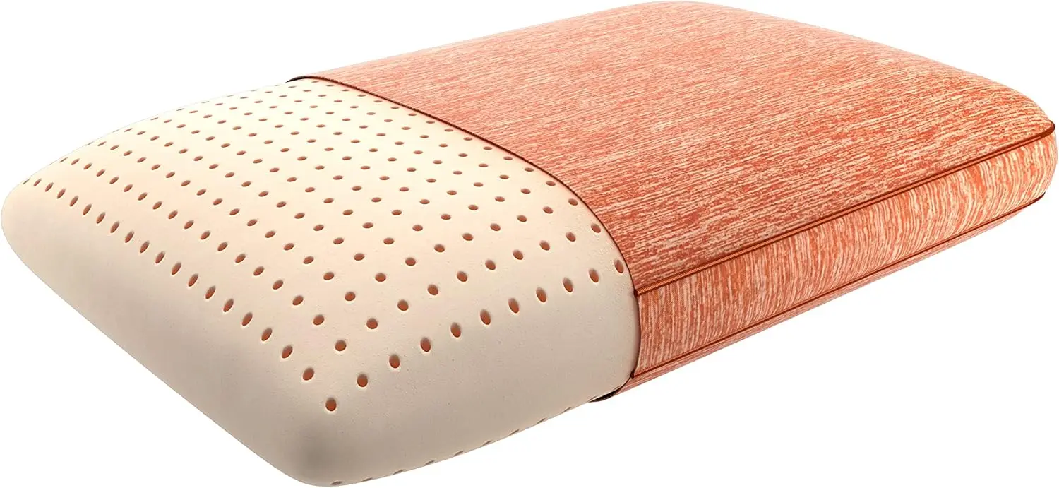 

Cooling Memory Foam Pillow with Copper Gel, Pressure Relief & Washable Cover, White