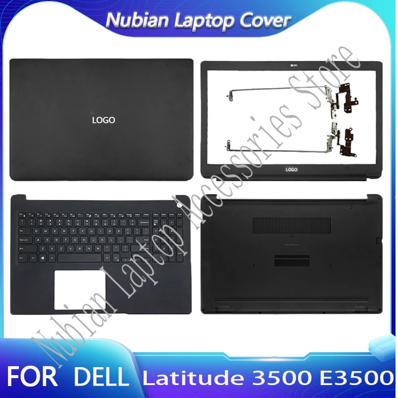 

NEW For Dell Latitude 3500 E3500 Laptop LCD Back Cover/Front Bezel Frame/Palmrest/Bottom Housing Case Black 00C7J2 0KPH5P 0XPXMR