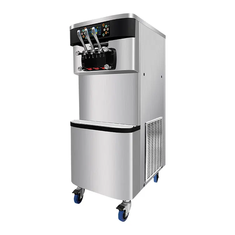 Commercial Soft Serve Ice Cream Machine for Yogurt Frequency Conversion Fresh-keeping Function for Gelato Softy Cone Floor