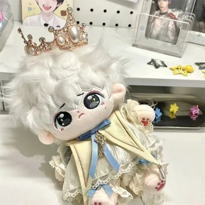 

Zhu Zhixin веер плюшевая 20 см пушистая хлопковая кукла милая стильная коллекционная для фанатов домашний декор стола подарок на день рождения для подростков