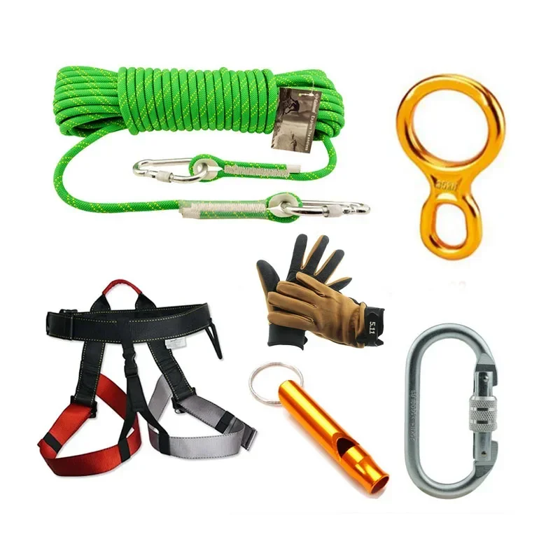 

MU Outdoor Rock Climbing Descend& Ascend Kit Survival Kit Climbing Protection