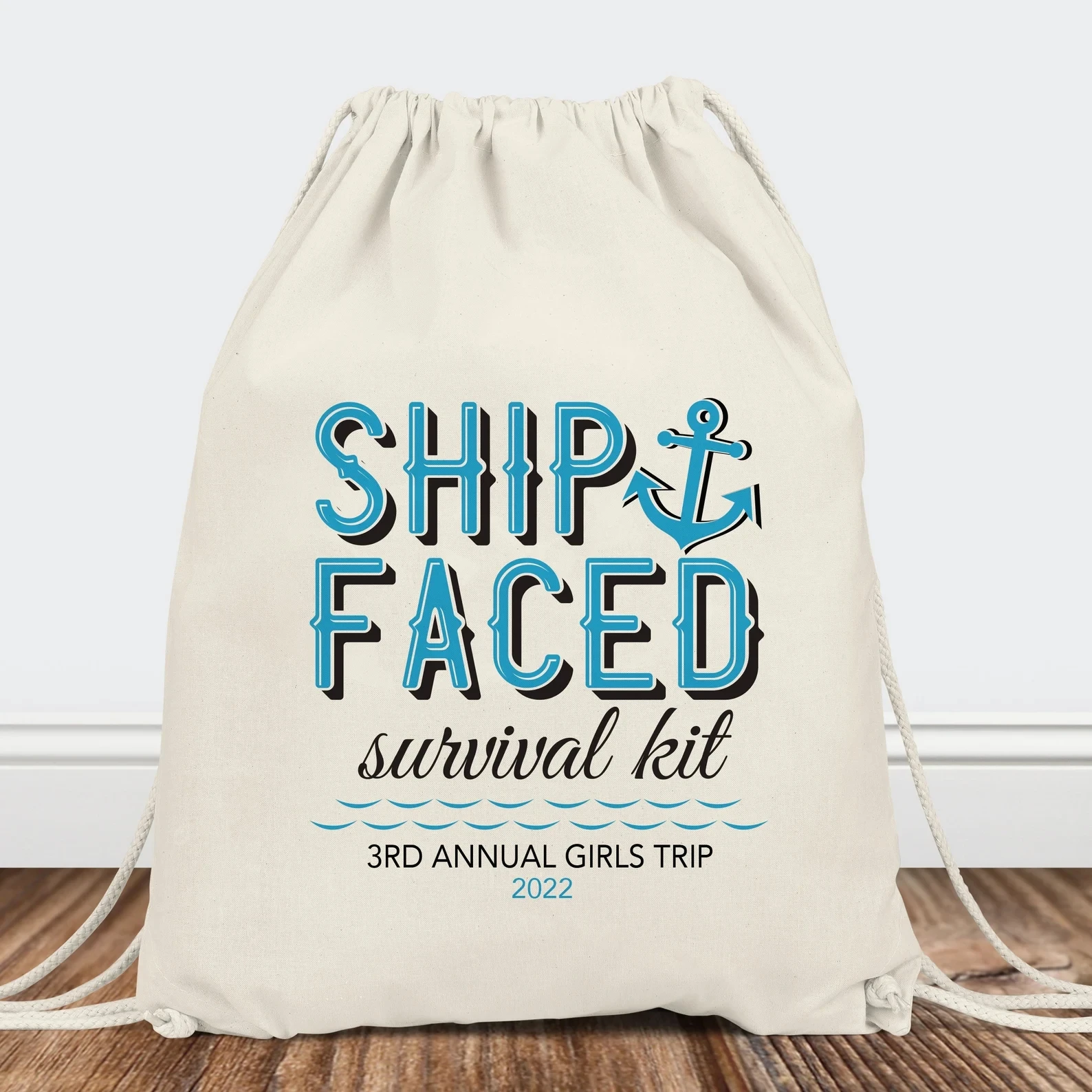 20pcs Cruise Vacation, Party Favors, Boat Bachelor Party, Totally Ship Faced, Hangover Kit Bags, Custom Party Favors, Nautical