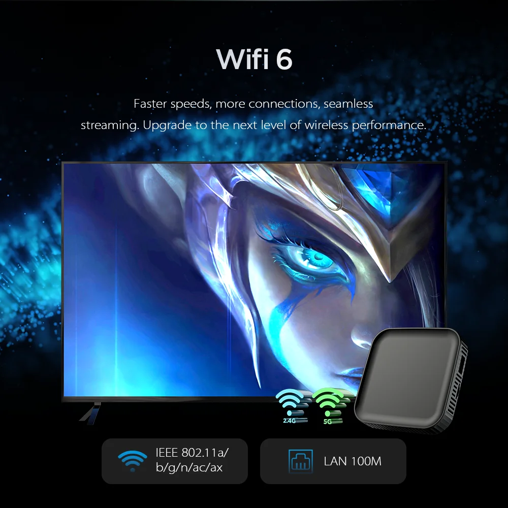 الأصلي Tanix C1 صندوق التلفزيون الذكي Allwinner H313 رباعية النوى 2.4G 5G WIFI6 CooTV مشغل الوسائط 4K HDR Android10 HDR فك التشفير