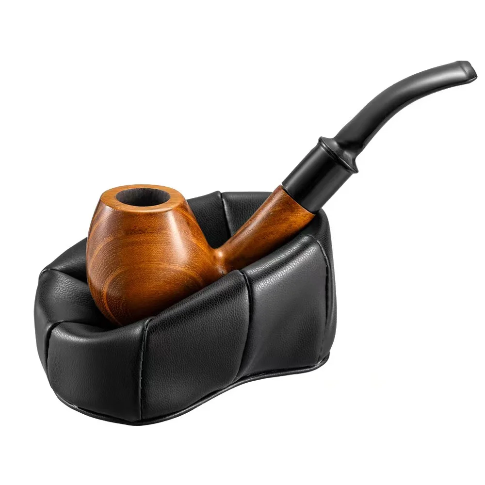 Creative leather sofa pipe holder single bucket holder holder Nordic simple pipe holder cigarette accessories