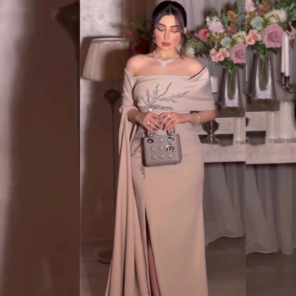 Disesuaikan gaun Prom malam pola Quinceanera selubung Off-the-shoulder Bespoke gaun acara Midi es