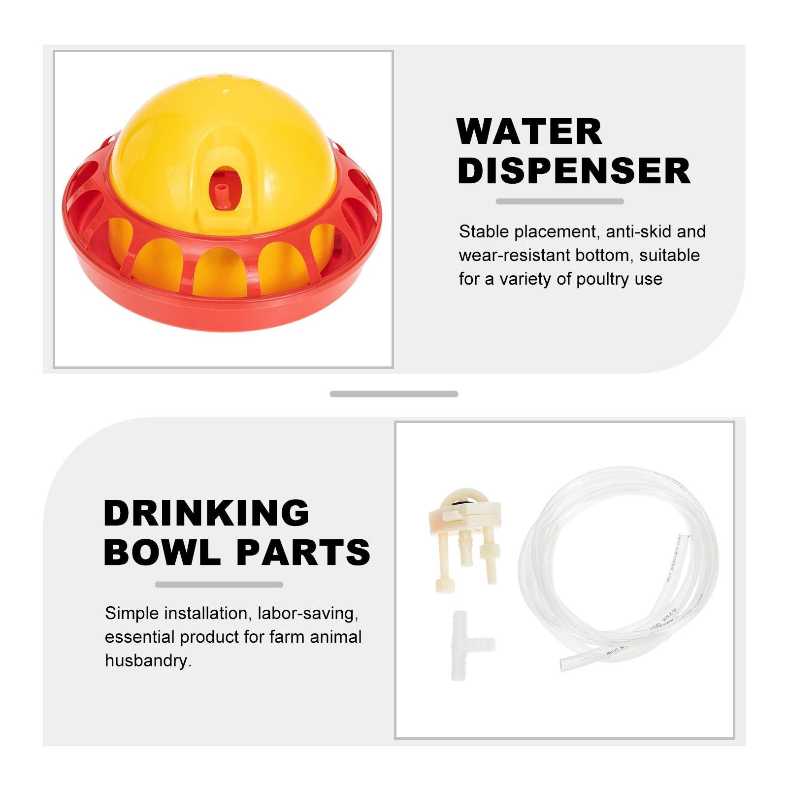 

Automatic Chick Drinking Bowl Durable Plastic for Chickens Ducks Poultry Watering Easy Clean Farm Animal ry Chicken Water