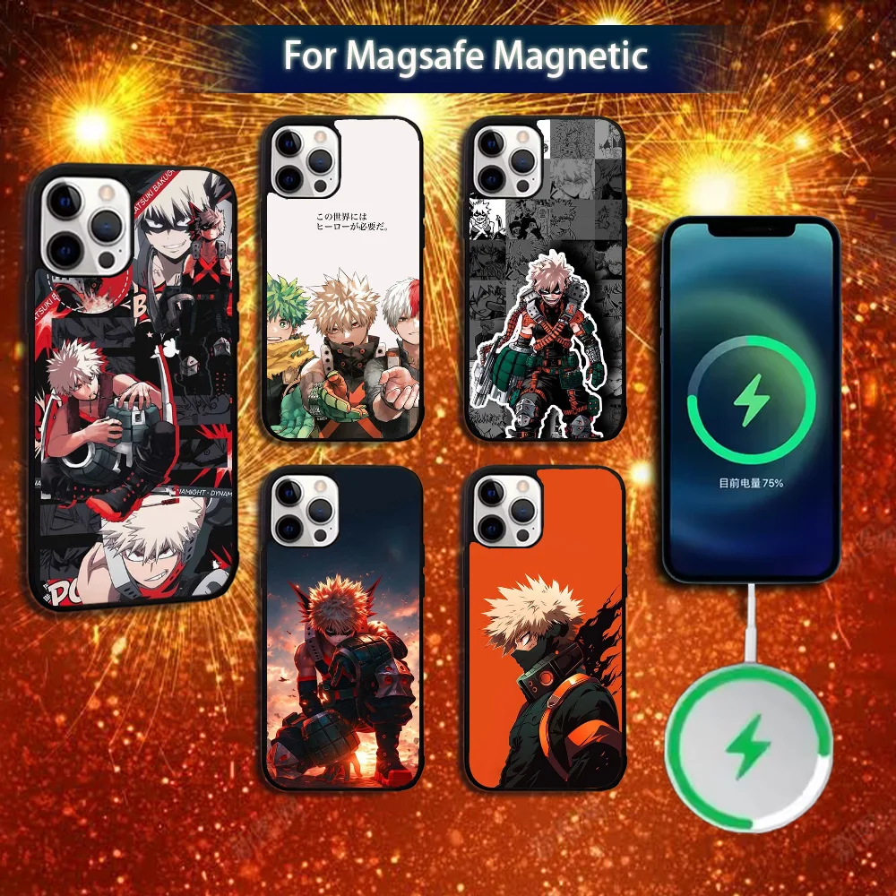 

Bakugo My Hero Academia Phone Case For iPhone 16e,16,15,14,13,12,11,Plus,Pro,Max,Mini Magsafe Magnetic Wireless Charging