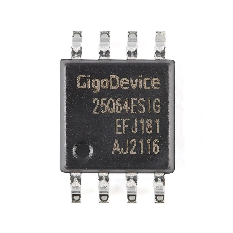 5 pcs Original Genuine Serial Flash IC Chip GD25Q64ESIG SOP-8 8Pin 64M-bit 3.3V 5.23×5.28mm for Router, Mainboard, Set-top Box F