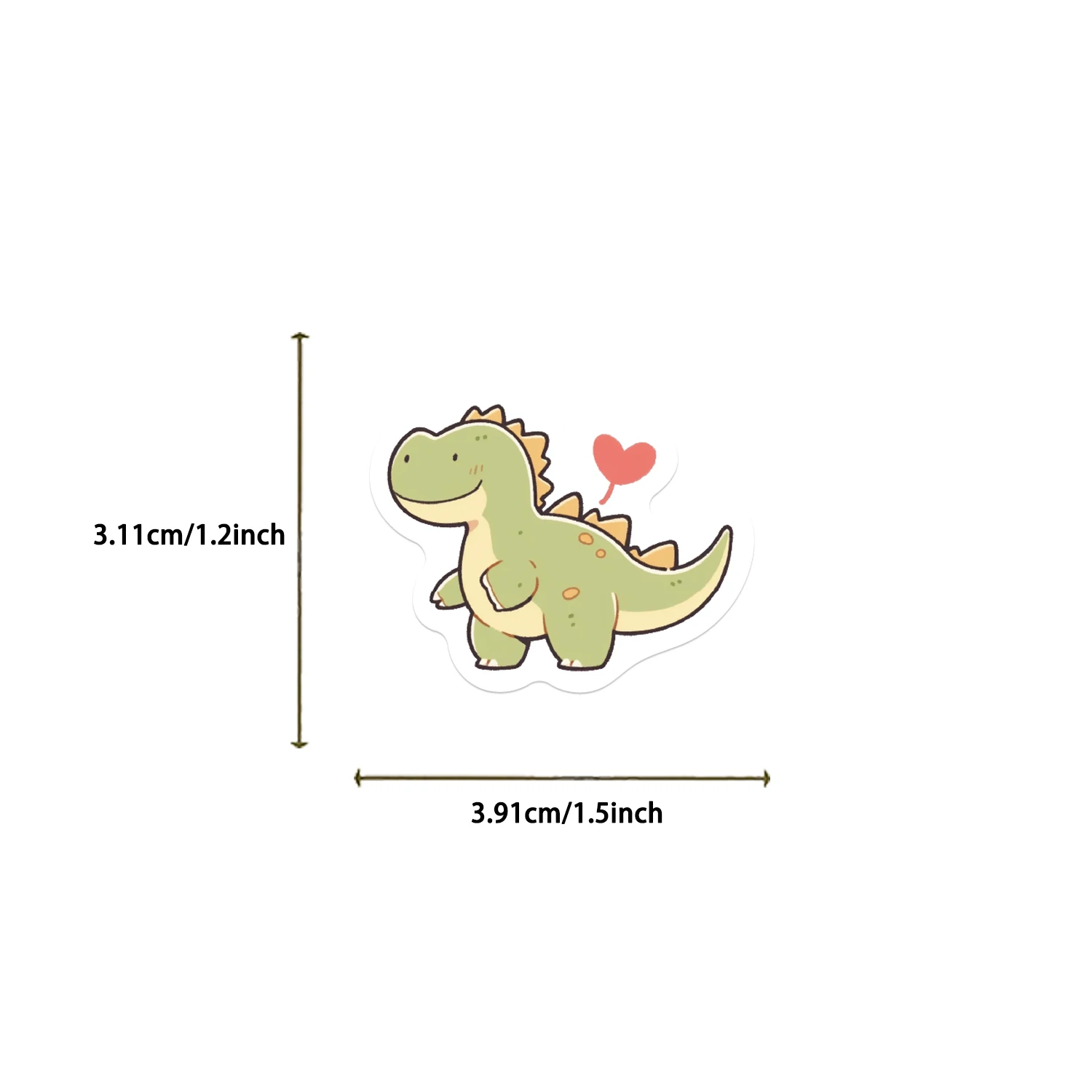 100/200PCS Short Legged Dinosaur Sticker Harajuku Suitcase Home Decorated DIY Scrapbook Coffee PVC Classic Sticker