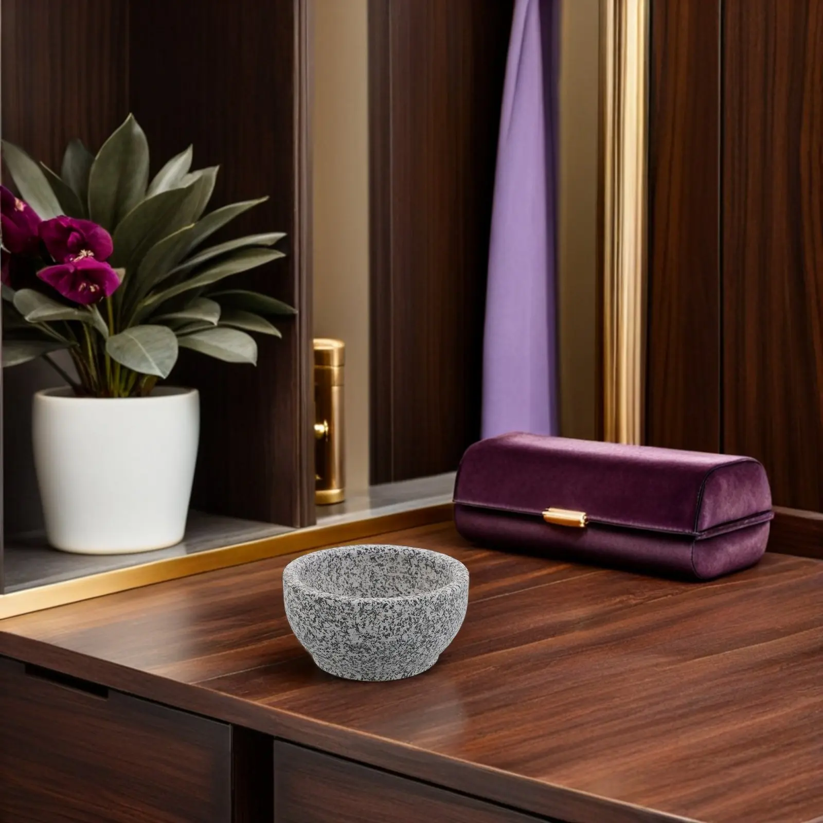 

Sauna Aromatherapy Stone Cup Natural Stone Essential Oil Diffuser Bowl Heat-Resistant Home Sauna Bedroom Scent Diffuser 12x6cm