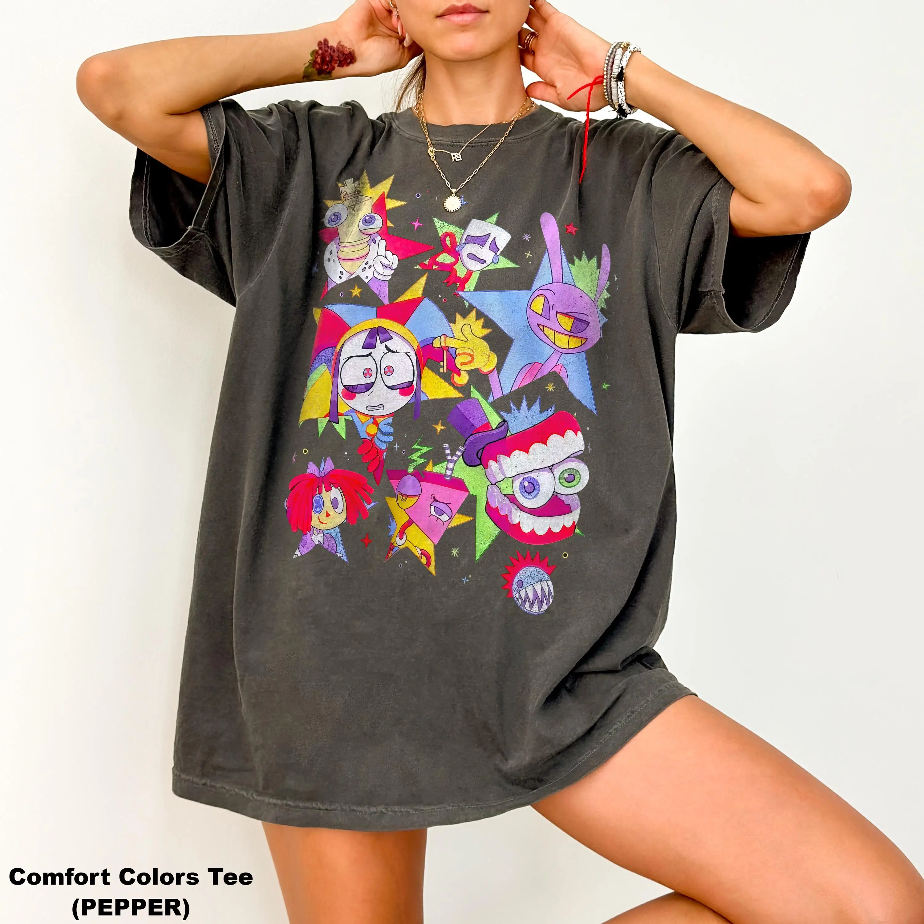 2026 The Amazing Digital Circus T-shirt Men Women Summer 100 Cotton Clothing Cartoon Short Sleeve Tops High Quality Streetwear