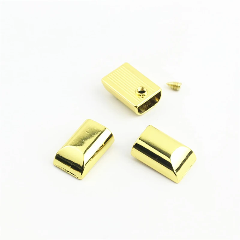 10/30Pcs Meetee Metall Zipper Pull Schwanz Lock Clip Schnallen Seil Schnur Stop Stecker Kopf Schraube DIY Taschen leder Hardware Zubehör