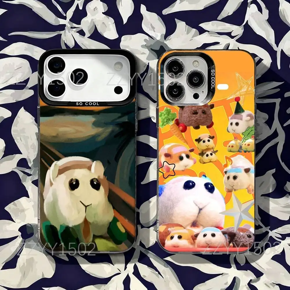 

Cute PUI PUI M-MOLCAR Phone Case For iPhone 17,16,15,14,13,12,X,8,Pro,Max,Plus,SE4,Air,Mini Black Matte Durable Hard