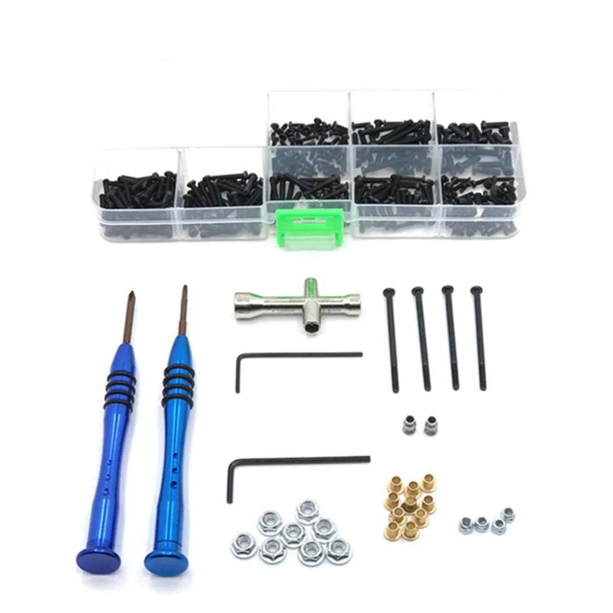 M2 M2.5 M3 Screw Fastener Kit Phillips Socket Hex Wrench Rocker Arm Pin for WLtoys 12423 12428 1/12 RC Car Spare