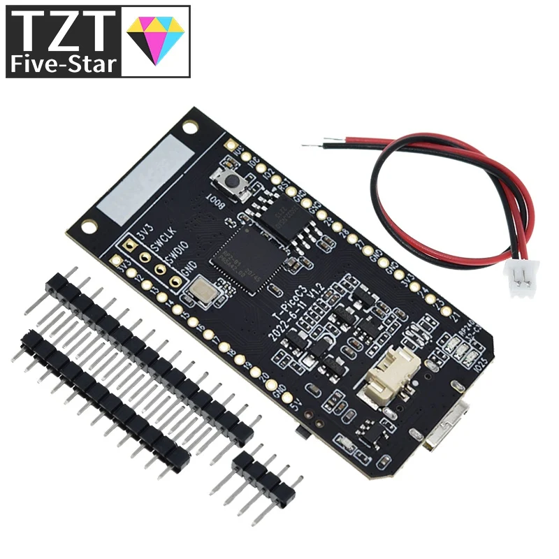 Imagem -05 - Placa de Desenvolvimento do Módulo sem Fio Wifi Bluetooth Mcu Duplo St7789 Display para Arduino Tzt T-picoc3 Esp32-c3 Rp2040 1.14