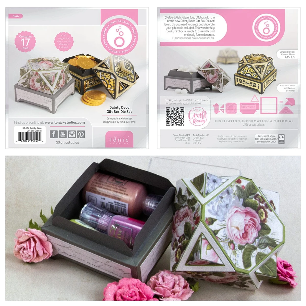 

2025 Tonic New Dies Dainty Deco Gift Box Create & Make Die Set DIY Scrapbooking New Year Card Handmade Christmas Gift Cut Dies