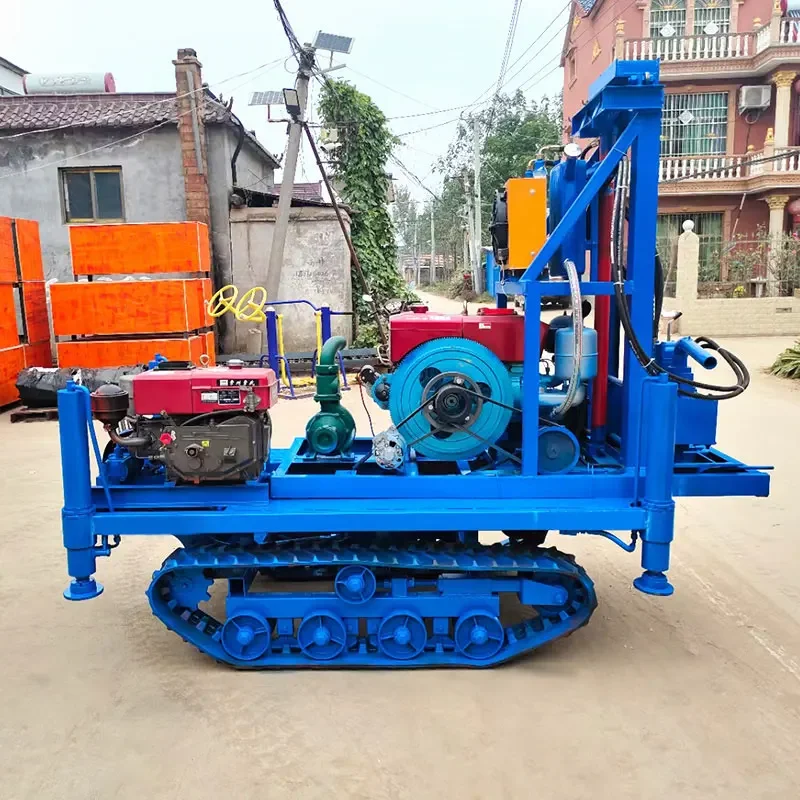 Crawler Mounted Hydraulic Water Well Drilling Rig Machine For Water Wells 150m