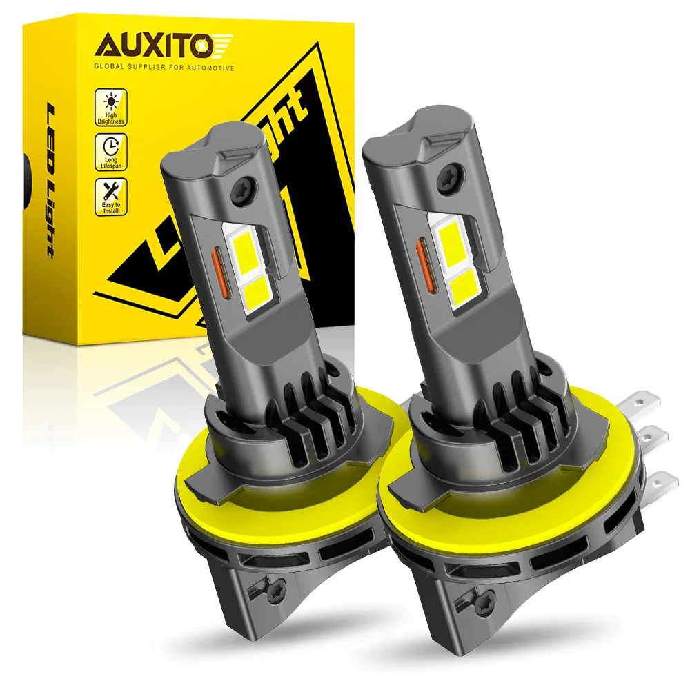 AUXITO 2Pcs H15 LED Canbus Day Running Lights High Low Beam Car Headlight 30000LM DRL Wireless Turbo Fan Plug&Play Car Lamps