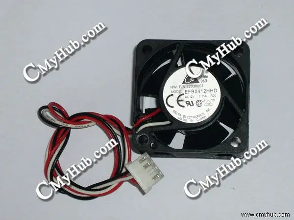 For Delta Electronics EFB0412HHD R00 DC12V 0.15A 4020 4CM 40mm 40x40x20mm 4Pin 3Wire Cooling Fan EFB0412HHD -R00 R00