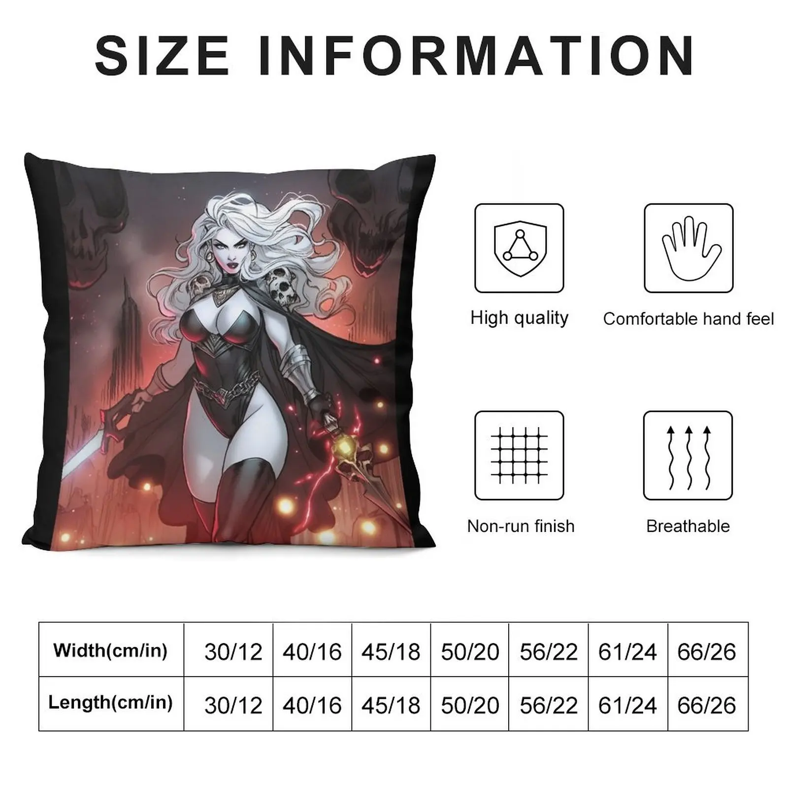 Lady Death comic style Throw Pillow christmas pillow case Room decorating items christmas cushions covers pillow