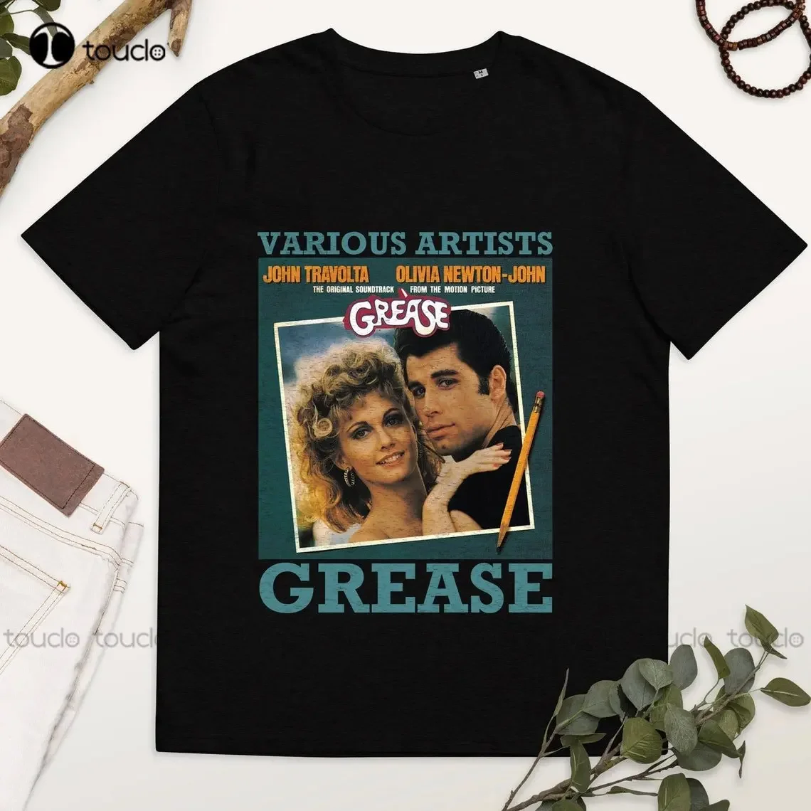 Grease - Grease Vintage T-Shirt Retro Grease T-Shirt Graphic Tshirt Custom Aldult Teen Unisex Digital Printing Tee Shirts Xs-5Xl