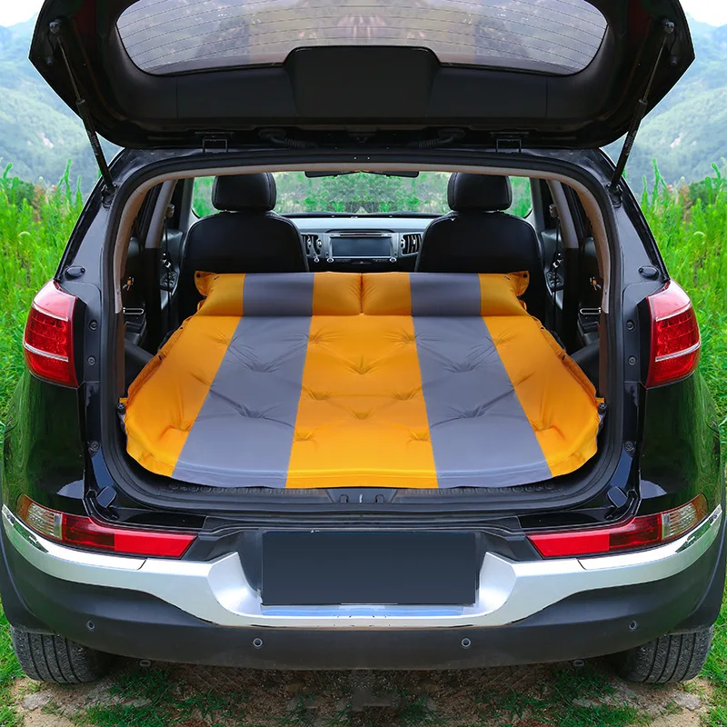 Car inflatable sofa Air Inflatable Travel Mattress Universal for Back Seat Multi functional Sofa Pillow Outdoor Camping Mat 